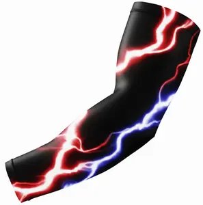 Baseball Football Compression Arm Sleeve Patriotic Lightning