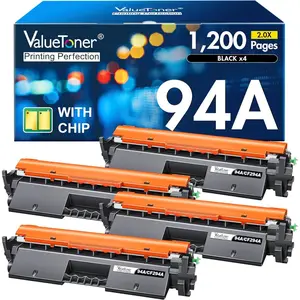 Compatible Toner Cartridge Replacement For HP 94A CF294A With Laserjet Pro MFP M118dw, M148dw, M148fdw, Laserjet M148, M118 Printer (Black, 4-Pack)