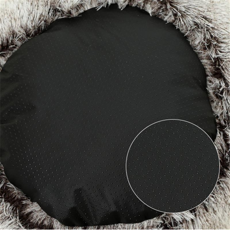 Half-Enclosed Cat Bed with Cover, Soft Pet Dog Bed, Autumn Winter Warm Short Plush Pet Bed for Dogs and Cats, PP Cotton Fabric, Bed Built Kennel