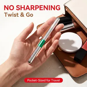 Zephoco 4-Prong Eyebrow Pencil – Natural, Smudge-Proof, Perfect for Beginners Makeup