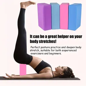 Professional Yoga Brick, High-Density Eva Material, Lightweight and Stable, Ideal for Pilates Stretching, Essential Home Gym Equipment