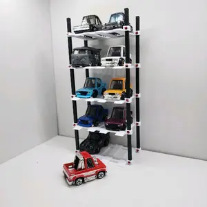 Toon'd Diecast 10 Car Storage Lift Display Organizer Racks for Easy Accessible Car Storage Solutions Compact Practical Display Solution