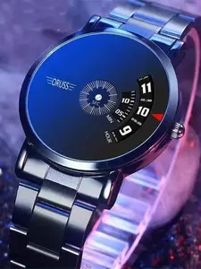 Men's Business Stylish Quartz Watch, Stainless Steel Band & Case, Fashion Watch for Party, Daily Clothing Decor, Trendy All-match & Exquisite Watch for Younger's Birthday Gift, Modern Fashionable Wristwatch