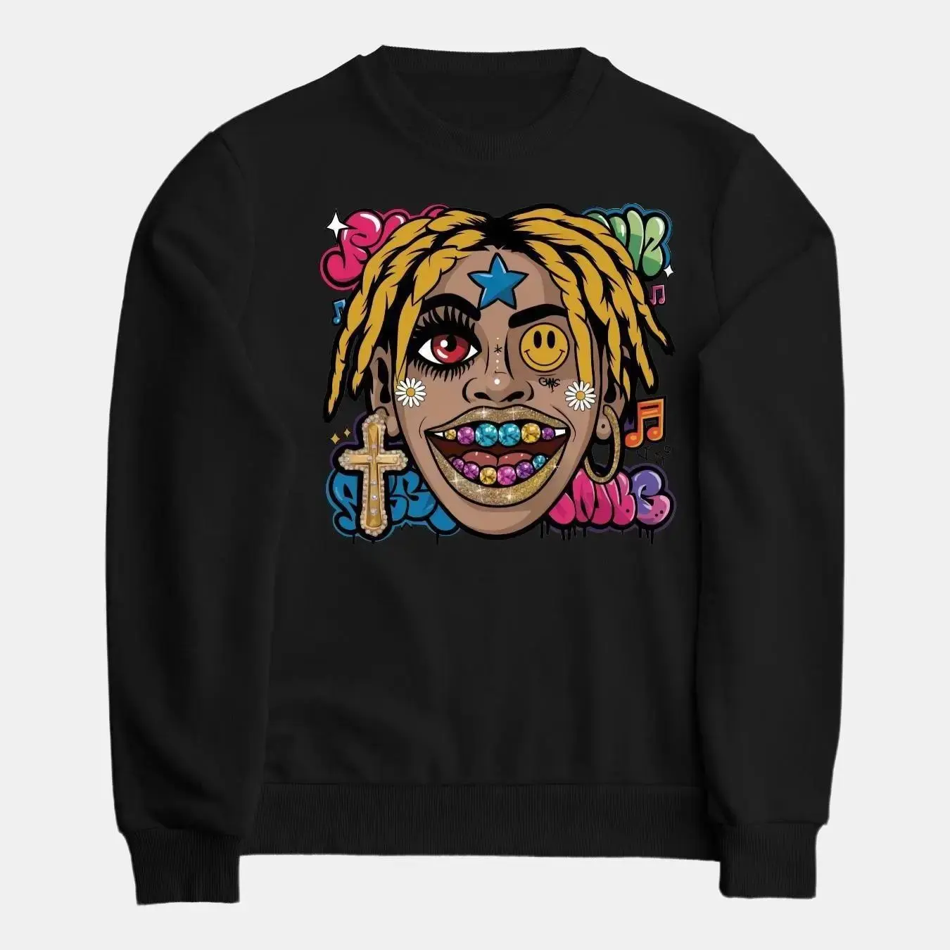 Hood Rockstar Drip – Urban Art Sweatshirt, Men's Sweatshirt