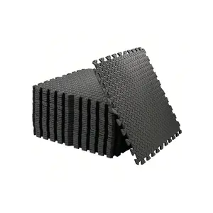 Sports season  12PCS Tiles 24x24 Interlocking 48sq.Ft. Waterproof Gym Flooring Wood Grain Puzzle Mats Exercise Floor Foam Mat For Home Workout Equipment Strength training