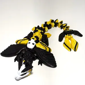 Death Moth Dragon - 3D Printed Articulating Figure