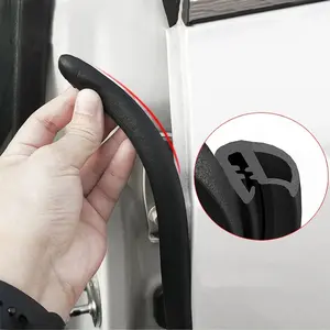 Car Door Edge Seal Strip Rubber B-Pillar Weatherstrip Waterproof Soundproof Auto Sealant Strip Fits For All Vehicles