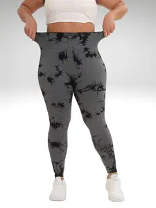 Plus Size Seamless Workout Leggings for Women – High Waist Tummy Control Booty Lifting Yoga Pants 0XL–3XL