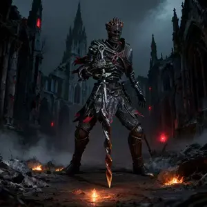Dark Souls Soul Knight Model Desktop Figure Decoration, Undead Soldier Statue, Collectible Figurine for Game Fans, Action Figure
