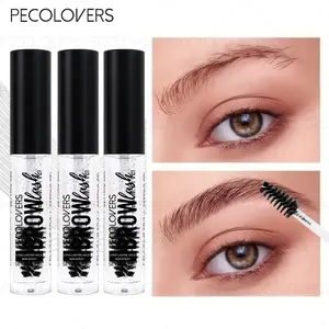 3pcs Clear Eyebrow Setting Gel, Eyebrow Makeup Gel, Medium-Soft Bristles Comb Brows & Distribute Styling Lotion Evenly, Helps Shape Brows Naturally & Lastingly, Waterproof Sweatproof Long-Lasting, Daily Use