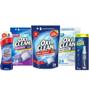 OxiClean Stock Up & Save: Power Paks Laundry Boosters + Stain Pre-Treater Gel Stick
