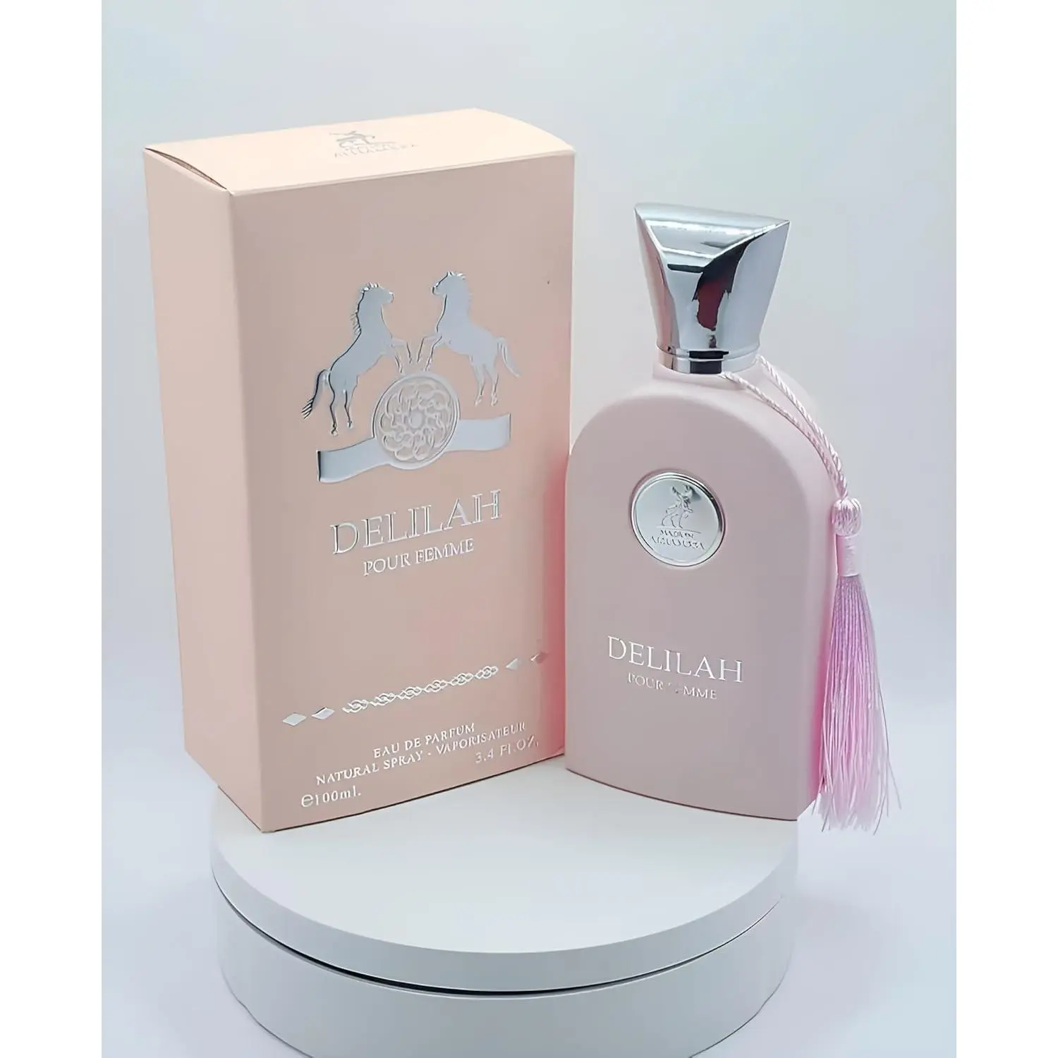 Maison Alhambra Delilah Pour Femme Eau De Parfum Spray - Women's 3.4 oz Elegant Floral Scent with Bergamot, Rhubarb, Vanilla & Floral Blend Notes, Elegant Floral Fragrance, Floral Blend Fragrance