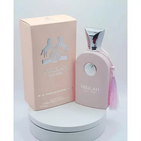 Maison Alhambra Delilah Pour Femme Eau De Parfum Spray - Women's 3.4 oz Elegant Floral Scent with Bergamot, Rhubarb, Vanilla & Floral Blend Notes, Elegant Floral Fragrance, Floral Blend Fragrance