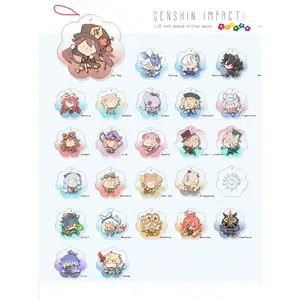 Genshin Impact SET B Acrylic Keychain, Great For Daily Use Or As Thoughtful Little Gifts For Your Friends And Yourself