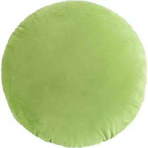 18" Super Soft Dutch Velvet Round Throw Pillow Cushion for Couch Sofa Bed Living Room Chair Office Floor Home Decoration, Green
