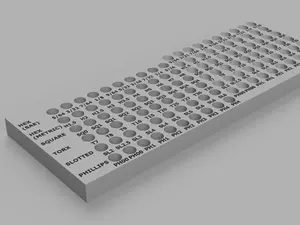 120pc Toolbox Driver Bit Organizer - Fits in 2" drawers - 3D Printed