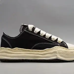 Classic MMY Dissolved Vulcanized Sole Canvas Shoes Mihara Lace up Retro Casual Sports Shoes Yasuhiro Unisex Couple Sneakers