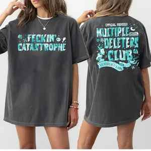 Multiple Deleters Club Shirt, Feckin Catastrophe T Shirt, Leather and Lark Dark Romance Tee, Brynne Inspire, Bookish Gift