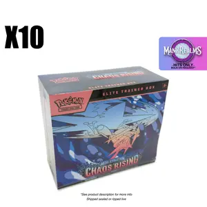 Chaos Rising Sealed Case of 10 ETBs - Elite Trainer Box Case - Purchase
