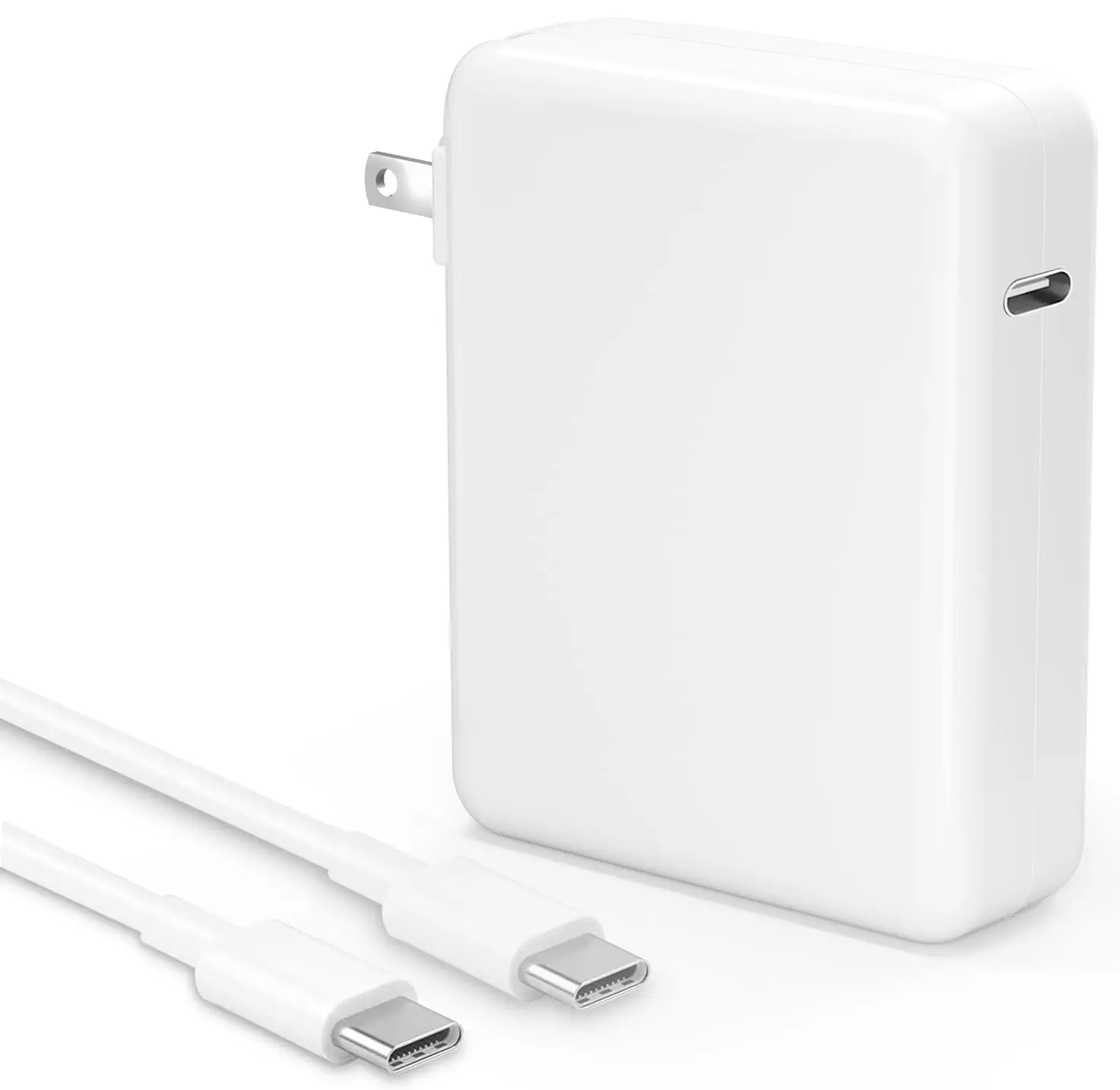 140W USB C Fast Charger Block Suitable for Mac Book Pro Charger (13/14/15/16 inch 2016+) &Suitable for  Mac Book Air (2018+) - PD 3.0 Quick Charge - Compatible with 118W/96W/67W/61W - Includes 6.6ft Cable - Travel Friendly，tech gadgets，chargers