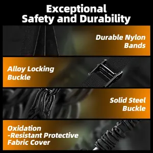 Pull Up Assistance Bands - Adjustable Heavy Duty Resistance Band for Pull Up Bar with 4 Assist Bands, Dual Footrests, Resistance Bands for Ｗorking Out, Str