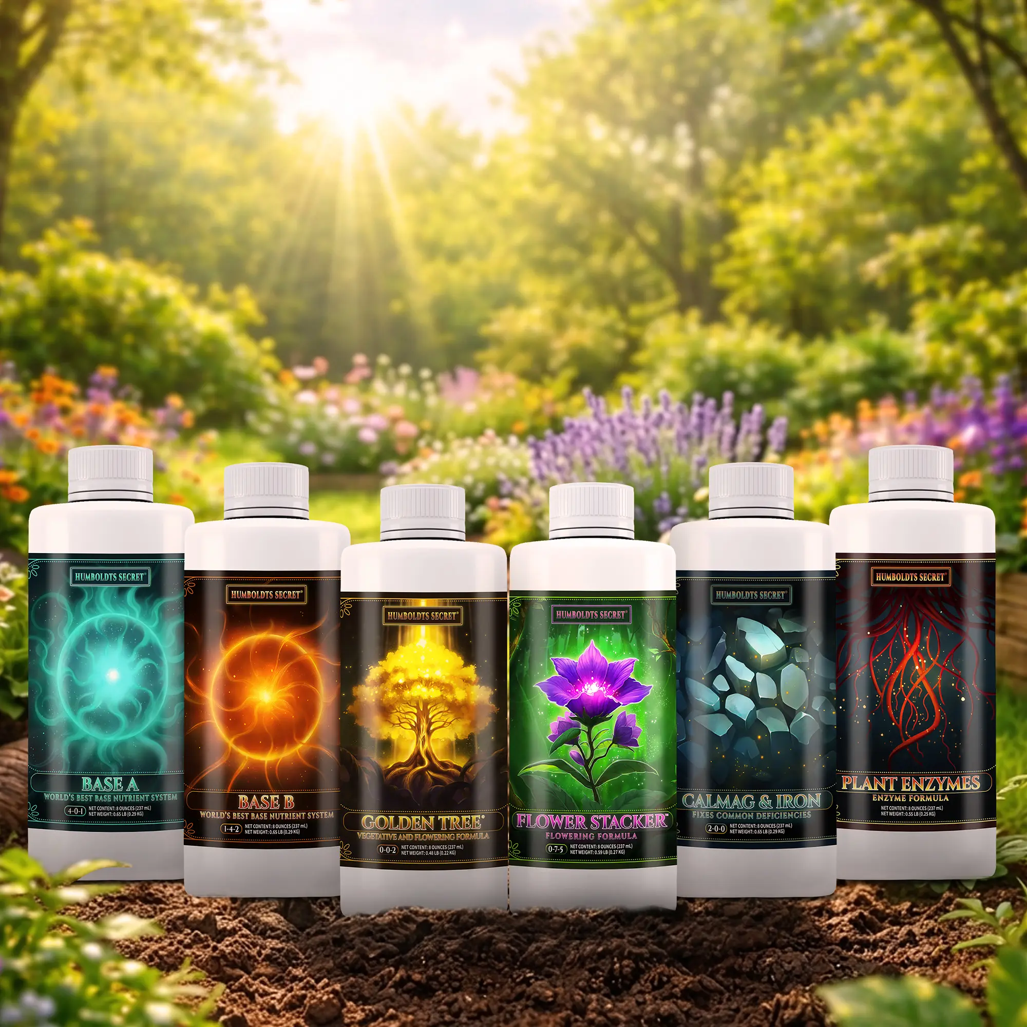 Humboldts Secret Starter Kit – Complete Liquid Plant Nutrient System for Indoor & Outdoor Plants