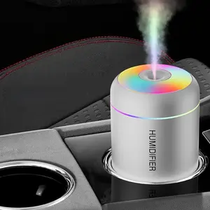 Mini Humidifier, Aromatherapy Humidifier, Scent Humidifier, Car Air Freshener, USB Powered, Colorful Light, Ideal for Bedroom, Home, Dormitory, No Battery Included