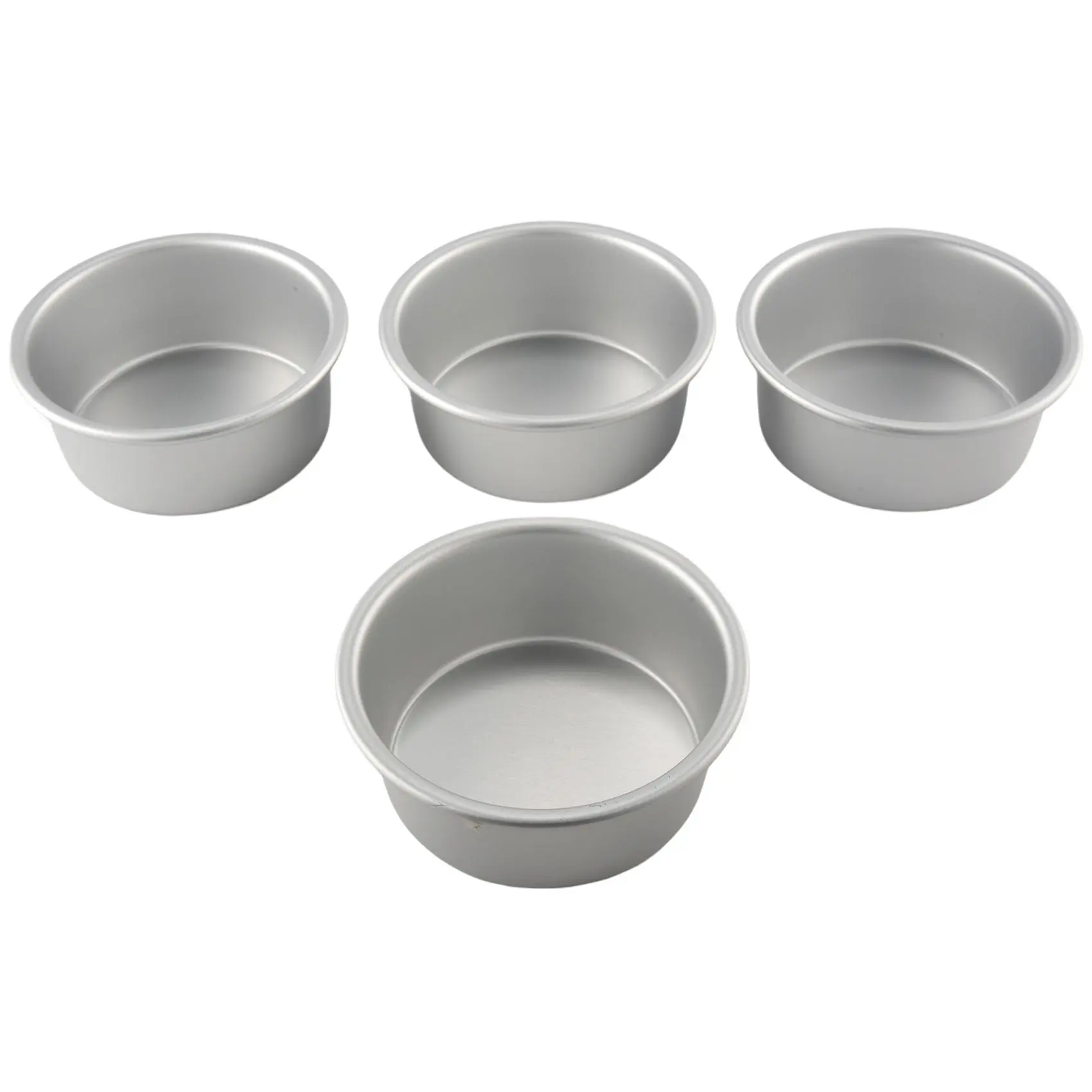 4 Inch Small Cake Pan Set of 4, Baking Round Cake Pans Tins Bakeware for Mini Cake Pizza, Quiche, Non & Healthy