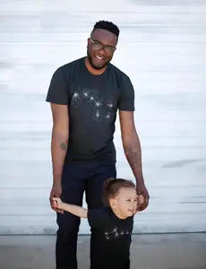 Big and Little Dipper Family Tees - Matching Dad and Daughter Celestial Shirts, Father and Son Outfits, Mens Clothing Gift