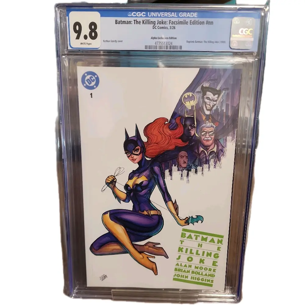 BATMAN: THE KILLING JOKE: FACSIMILE Issue #1, DC Comics, 3/26 Release Date Reprint 1988 Comic Book.  Cover by Nathan Szerdy