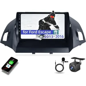 Android 13 Car Radio Compatible for 【Ford Escape 2013 2014 2015 2016】 9 Inch Touch Screen with GPS/FM/WiFi/USB, Support SWC, Wireless CarPlay Android Auto [2GB+64GB/4GB+64GB]