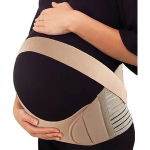 S.G Inc Maternity Belly Bands for Pregnant Women – Adjustable Belly Band for Pelvic & Back Pain – Ideal Pregnancy Belt for All Stages of Gestation – Pregnancy Must Haves for To Be Moms (Beige, Large)