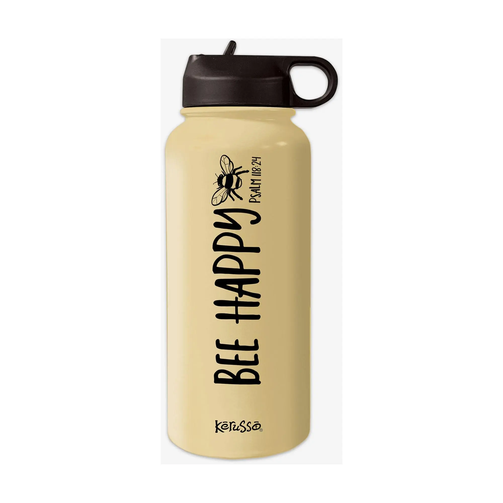 Kerusso 32-oz Dual Wall Bottle - Bee Happy