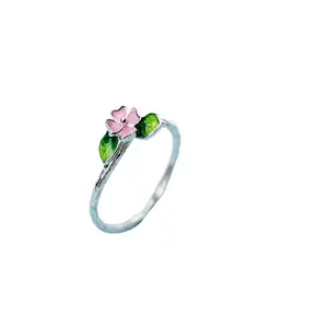 Silver Korean Flower Ring