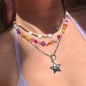 Toggle Clasp Star Necklace - Silver Color Chain with Star Charm, Ideal for Everyday Wear