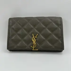 Pre-owned Yves Saint Laurent YSL leather crossbody tote shoulderbag