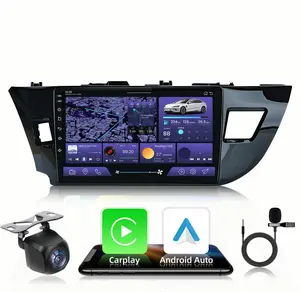 Android Radio for【Toyota Corolla 2014 2015 2016】with Wireless Carplay Android Auto 10.1 Inch Touchscreen 2G+64G with GPS WIFI Bluetooth Backup Camera Dual Navigation Steering Wheel Control Upgraded Memory Options