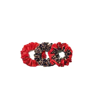 SILKE London Hair Scrunchies in Leopard Red SILKE London Hair Scrunchies in Leopard Red