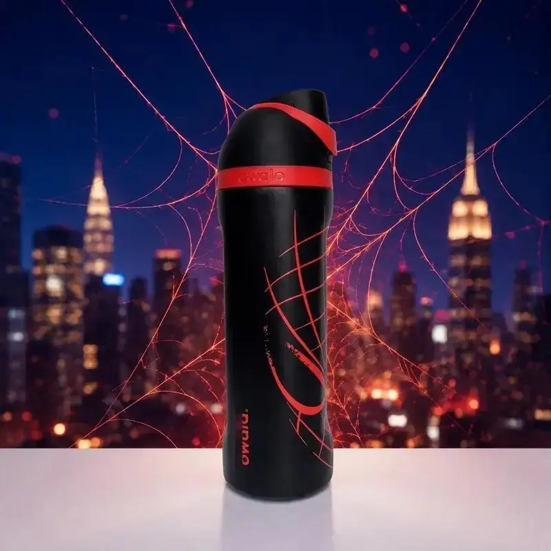 Owala SpiderMan Insulated Water Bottle 24oz & 32oz, Leakproof BPA-Free Stainless Steel Sports Bottle with Straw Lid, Reusable Travel Tumbler for School, Gym & Gifts