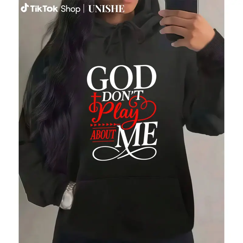100% God Don’t Play About Me Christian Hoodie – Inspirational Faith Wear