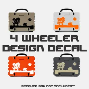 Water Wheelie ATV 4Wheeler Decal For Turtlebox Gen 3 Speakers