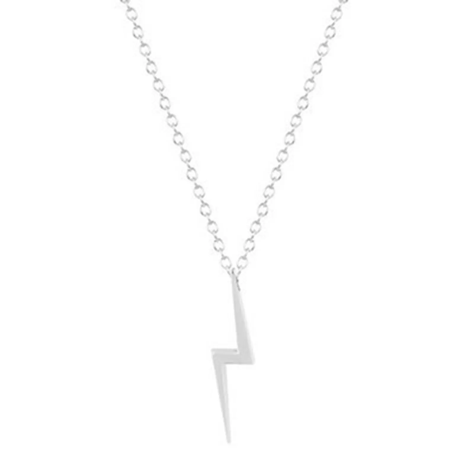 New Women's Mini Bolt Lightning Necklace - Casual, Statement Jewelry with Energy & Individuality for Daily Wear, Street Fashion Hip Hop Style