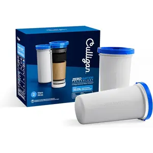 Culligan with ZeroWater Technology Replacement Filter 2-Pack, 5-Stage Advanced Water Filter – IAPMO Certified to Reduce Lead, Total PFAS (Forever Chemicals), Mercury, Fluoride, and Chlorine