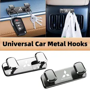 Car Interior Metal Hook, Multi-Functional Front Seat Organizer, Fits Mitsubishi All Models, Car Decoration Accessory