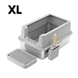 XL Stainless Steel Litter Box, XXL Stainless Steel Boxes, Odor-Free, Easy-Clean Solutions for Multi-Cat Homes, The Perfect Gift for Your Furry Friends. Fast Shipping & Limited Stock, Cat Gift