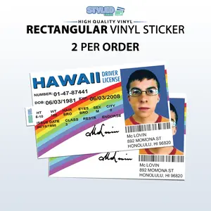 Mclovin rectangle vinyl sticker