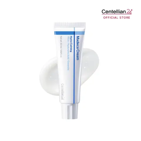 [Centellian24] Madeca Hydra Calming Face Moisturizer 50ml - Instant -5.5°C Cooling Care, 30-Second Hydrate, Hyaluronic Acid + Cica, Heat Relief, Soothing, Plumping, Dewy Skin, Makeup Prep, Anti-Puffiness, Korean Skincare for Adults