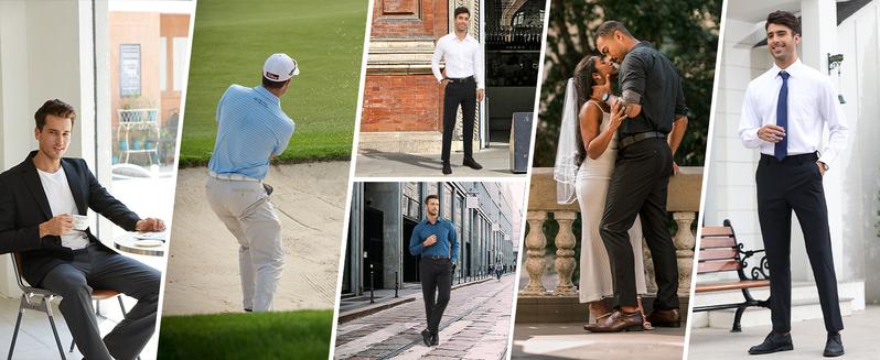 ELENCOCO Stretch Dress Pants No Iron Golf Pants Expandable Waist Flat Front Business Casual Pants Menswear Trouser Underwear Pocket Beige Plain Outdoorfun,Father's Day gift,Tiktok shop deals,Gifts for him,Valentines day outfit ELENCOCO Stretch Dress Pants No Iron Golf Pants Expandable Waist Flat Front Business Casual Pants Menswear Trouser Underwear Pocket Beige Plain Outdoorfun,Father's Day gift,Tiktok shop deals,Gifts for him,Valentines day outfit