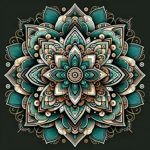 DIY 5D Diamond Painting Kit, Symmetry Pattern Design, Full Drill Mosaic Art Craft, Home Wall Decor Gift, 40x40 Cm (15.7 X 15.7 Inches)
