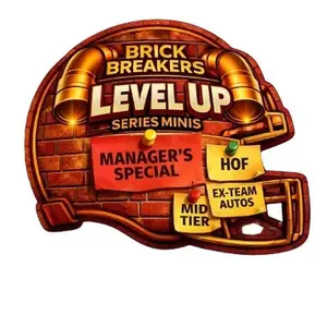 LEVEL UP BRICK BREAKER SERIES SIGNED MINI HELMET  - PYT - OR SPORTS TRADING CARD